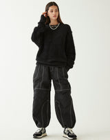 パラシュートパンツ/PARACHUTE PANTS BLACK