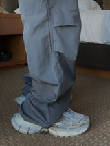 ラップストリングピンタックナイロンパンツ