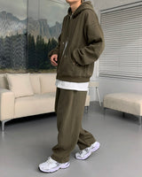90'sキューブラムナッピング2WAYフードジップアップ / 90's Cube Lamb Napping Two-Way Hood Zip-Up (5 colors)