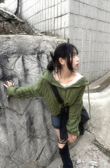 トッポギフードカーディガン / Tteokbokki hooded cardigan