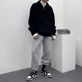 ラムウールタートルネックセミジップ / UN Ramswool Turtleneck Semi Zip-Up (4 colors)
