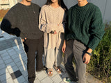 ウノバロックフィッシャーマンオーバーニット