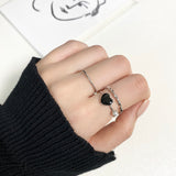 ジェリーハートリングセット / Jelly Heart Ring 7 set (2 color)