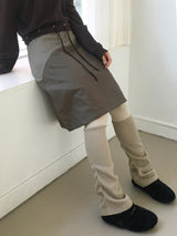 Musti カラーコンビネーションパッド入りツーウェイミディスカート