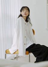 ユニセックスダッフルジャケット / unisex duffle jacket white