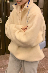 フリースプルオーバー