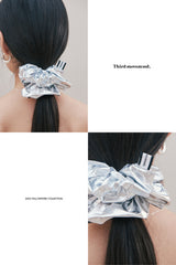 Silver Scrunchie (Silver)