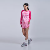 Sanrio HELLO KITTY レターリングラグランロングスリーブTシャツ