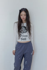 ローズプリント長袖Tシャツ / Rose Print t (3 colors)