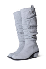 ブラーリーリンクルロングブーツ / BLURRY WRINKLE LONG BOOTS_3COLORS