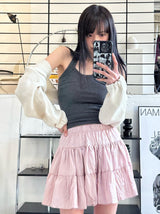 freesia shirred skirt