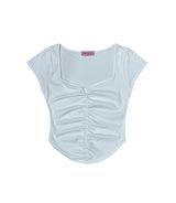 PNFメイド ダーリンシャーリングトップ / PNF made Darlin shirring top