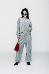  ROSE VELOUR  TRACK JACKET