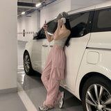 ボタンバンディングストリングカーゴパンツ