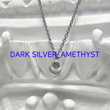 バレットバック ネックレス / Bullet Back Necklace_dark silver
