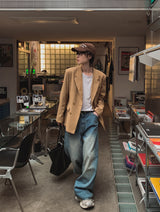 ローラヒドゥンツーボタンブレザー (2 color)