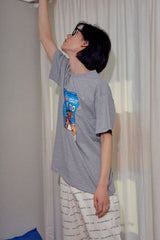 Cereal tee ( GRAY ) (6594939027574)