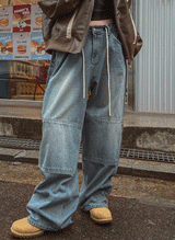 ジミーストッパーワイドデニムパンツ