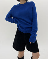 ブラックコーデュロイファイブピースショーツ / Black corduroy five-piece shorts