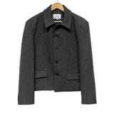 ステートウールクロップコート (3 color)