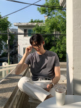 デイパーフェクトマッスルフィットアイスバンドショートスリーブTシャツ / Day Perfect Muscle Fit Ice Bundo Short-Sleeved T-Shirt (9 colors)