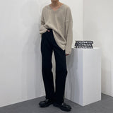 SKハッチVネックニット/SK Hacchi V-neck Knitwear (5 colors)