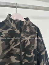 [UNISEX] Camo fleece oversized fit zip-up