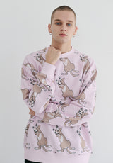 ラッキーオールオーバークルーネック / BSR2223FWPO080 LUCKY ALL OVER CREWNECK PINK