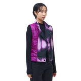 カラーコントラストダウンベスト/Colour Contrast Down Vest _ Purple
