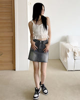 [MADE] Inch Basic Denim Mini Skirt