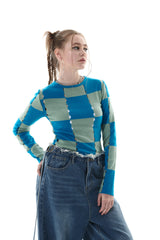 チェックホールニット/CHECK HOLE KNIT