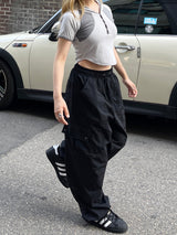 ナイロンバンディングカーゴワイドパンツ / nylon banding cargo wide pants