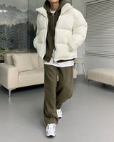 90'sキューブランプナッピングテーパードパンツ / 90's Cube Lamb Napping Tapered Pants (5 colors)