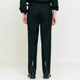 Back Zipper Slacks black (6683651670134)