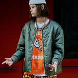 リバーシブルフリースジャンパー/REVERSIBLE FLEECE JUMPER-KHAKI