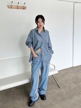 パールボクシーシャツ/Pale Boxy Shirt (2color)
