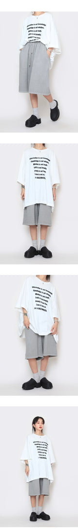 レタリングビッグオーバーショートスリーブTシャツ / Lettering Big Over Short-Sleeved T-Shirt