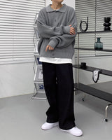 ウォーマーバルーンカラーカーディガン / AZ Warmer Balloon Collar Cardigan (7 colors)