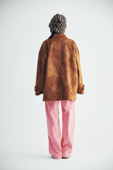 Corduroy Pintuck Band Pants  (pink)