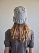 플라워벨햇 (그레이 앤드 블루) /  Flower bell hat (grey and blue) (6656025591926)