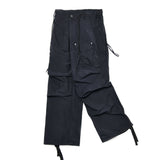 リファインナイロンパラシュートパンツ / REFINE NYLON PARACHUTE PANTS_BK