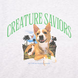 ラッキージャングルクルーネック / BSR2223FWPO068 LUCKY JUNGLE CREWNECK HEATHER GREY