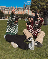 2WAYチェッカーボードカーディガン (3 color)