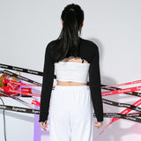 マイクロ長袖クロップTシャツ / TOP(9001) Micro long sleeve crop T