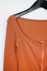 ロースナップカーディガンTシャツ/Low Snap Cardigan T-shirt (3color)