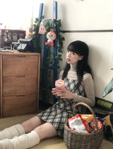 レイヤードロマンティックチェッカービスチェドレス