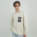 「Hand n' Hand」クルーネック スウェットシャツ オートミール