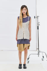 ポールストリングスリーブレスワンピース/Pole String Sleeveless Ops (2 colors)