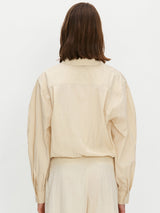 ラウンドスリーブシャツ / Round sleeve shirts - Butter cream