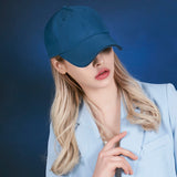 Rose gold double link over fit ball cap NAVY